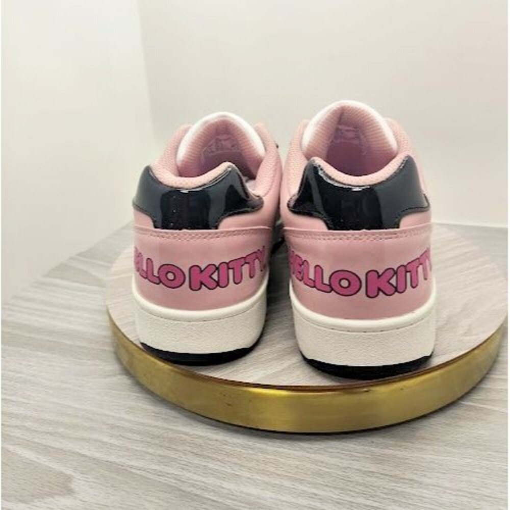 Hello Kitty by Sanrio Low Top Court Sneakers Women's Size 10 Shoes Pink White - Picture 4 of 8